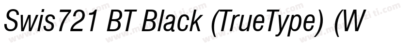 Swis721 BT Black (TrueType) (Wester字体转换